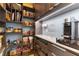 Well-organized pantry with custom shelving, drawers, and marble countertop at 3458 W Agate Ave, Las Vegas, NV 89139