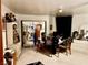 Bedroom with mirror sliding closet doors, decorated with desk and chairs at 3491 S Bridle Way, Crystal, NV 89020