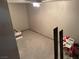 Basement room featuring lighting, ample storage space, and concrete flooring at 355 Gracious Way, Henderson, NV 89011