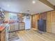 Charming kitchen featuring wooden cabinets, butcher block counters, and hardwood floors at 438 Las Casitas Way, Las Vegas, NV 89121