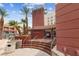 Welcoming clubhouse entrance with well-maintained landscaping and architectural details at 59 E Agate Ave # 306, Las Vegas, NV 89123