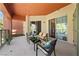 Spacious patio with comfortable seating and sliding glass doors for indoor-outdoor living at 59 E Agate Ave # 306, Las Vegas, NV 89123