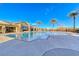 Sparkling community pool with ample lounge space and manicured landscaping at 6116 Tokara Ave, Las Vegas, NV 89122