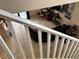View from the stairs of the living room and kitchen at 6495 Chettle House Ln, Las Vegas, NV 89122