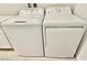 Close up on a GE washer and GE dryer in a laundry room at 7041 Fossil Rim St, North Las Vegas, NV 89084