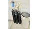 Utility room features water treatment and filtration system against a white wall at 7041 Fossil Rim St, North Las Vegas, NV 89084