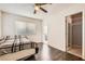 Bedroom with a standard bed, an ensuite bathroom, and an open closet at 8141 Guava Nectar Ave, Las Vegas, NV 89131