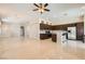 Spacious open-concept layout seamlessly connects the kitchen, dining, and living areas at 8141 Guava Nectar Ave, Las Vegas, NV 89131