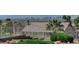 Backyard view featuring the Las Vegas skyline at 931 Temple View Dr, Las Vegas, NV 89110