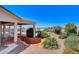Backyard with a spa, view, patio and desert landscaping for outdoor enjoyment at 931 Temple View Dr, Las Vegas, NV 89110