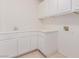 Functional laundry room with ample countertop space, white cabinets, and sink at 9339 Bondeno St, Las Vegas, NV 89123
