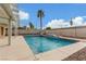 Backyard pool and patio offers cool relaxation at 9339 Bondeno St, Las Vegas, NV 89123