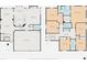 Detailed floor plan showcasing the layout of the home's first and second floors at 1001 Padre Island St, Las Vegas, NV 89128