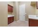 Functional laundry room with cabinets and a sink at 1111 Casa Palermo Cir, Henderson, NV 89011