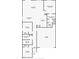Detailed floor plan showcasing the layout of the home, including living spaces, bedrooms, bathrooms, and garage at 13 Deseo Ct, North Las Vegas, NV 89031