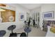 Bonus room featuring a modern drum set, desk, and natural light from a window with white shutters at 1805 Prichard Ave, Henderson, NV 89052