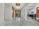 Elegant foyer with marble flooring, decorative lighting, and an open floor plan at 1805 Prichard Ave, Henderson, NV 89052