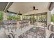 Inviting outdoor kitchen with bar seating, ideal for entertaining and dining at 2208 Point Rock Ln, Las Vegas, NV 89134