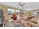 Bright and spacious living area featuring hardwood floors, neutral decor, and abundant light at 2232 Beacon Ridge Dr, Las Vegas, NV 89134