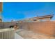 Spacious backyard featuring a brick wall, providing privacy for outdoor activities and relaxation at 2852 Red Ct, Las Vegas, NV 89123