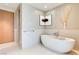 Relaxing bathroom featuring a soaking tub and sleek, modern fixtures at 3750 Las Vegas Blvd # 2407, Las Vegas, NV 89158