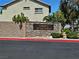 Community sign for Liberty at Mayfield, with lush landscaping at 4256 Perfect Drift St, Las Vegas, NV 89129