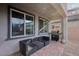 Charming back patio featuring an outdoor seating area and a barbecue grill at 4347 Outlook Vista Ave, North Las Vegas, NV 89084