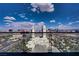 Breathtaking city view from a high-rise featuring modern architecture against a blue sky with scattered clouds at 4381 W Flamingo Rd # 27308, Las Vegas, NV 89103