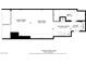 Detailed floor plan showcasing the layout with living room, bedroom, eat-in kitchen and balcony at 4381 W Flamingo Rd # 27308, Las Vegas, NV 89103