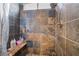 Detailed view of the shower with a stylish tile design and modern fixtures, creating a luxurious feel at 5532 Sentinel Bridge St, Las Vegas, NV 89130