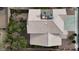 Bird's eye view of the roof and landscaped backyard at 6407 Wild Strawberry Ln, Las Vegas, NV 89142