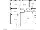 Layout diagram of the home's first floor at 6407 Wild Strawberry Ln, Las Vegas, NV 89142