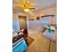 Well-lit bedroom with a ceiling fan, closet and ample space, ideal for relaxation at 7200 Alta Dr, Las Vegas, NV 89145