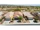 An aerial shot of the neighborhood highlighting well maintained homes and desert landscape at 8180 Loma Del Ray St, Las Vegas, NV 89131