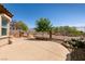 Landscaped backyard with desert foliage and mountain views at 8180 Loma Del Ray St, Las Vegas, NV 89131