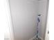 A clean white corner within a closet at 8640 Portofino Ct, Las Vegas, NV 89117