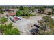Lot featuring parking area and storage options, complemented by mature landscaping and garden features at 8970 W Lone Mountain Rd, Las Vegas, NV 89129