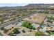 Aerial view showcasing the property's large lot size and proximity to community at 8970 W Lone Mountain Rd, Las Vegas, NV 89129