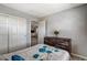 Bedroom with a closet and view into the hallway at 900 Harbor Ave, Henderson, NV 89002