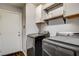Convenient laundry room with modern appliances and shelving at 900 Harbor Ave, Henderson, NV 89002