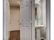 Convenient powder room with pedestal sink and modern fixtures at 900 Harbor Ave, Henderson, NV 89002