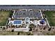 Community park featuring sports courts, a splash pad, parking, and landscaped areas for recreation and relaxation at 9052 Pine Mission Ave, Las Vegas, NV 89143
