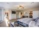 Another view of the main bedroom with a TV, closet, and access to a baby play pen at 9052 Pine Mission Ave, Las Vegas, NV 89143