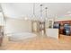 View of the spacious living room with a ceiling fan at 3029 Paseo Hills Way, Henderson, NV 89052