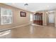 Dining room features window, tile flooring and cabinet at 94 Fantasia Ln, Henderson, NV 89074
