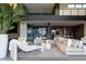 Luxurious living room blends indoor-outdoor living with plush seating and chic decor at 12 Chisel Crest Ct, Henderson, NV 89012