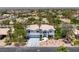 Stunning aerial view of the property showcasing its lush landscaping and desirable neighborhood at 2209 Purple Majesty Ct, Las Vegas, NV 89117