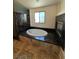 Luxurious bathtub with marble surround, offering a relaxing space for rejuvenation and relaxation at 4176 Skywalker Ave, Las Vegas, NV 89120