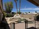 Backyard pool with lush landscaping, creating a private oasis for relaxation and outdoor entertainment at 4176 Skywalker Ave, Las Vegas, NV 89120
