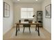 Bright home office with desk, modern decor, and natural light at 8550 Lost Pony St, Las Vegas, NV 89148
